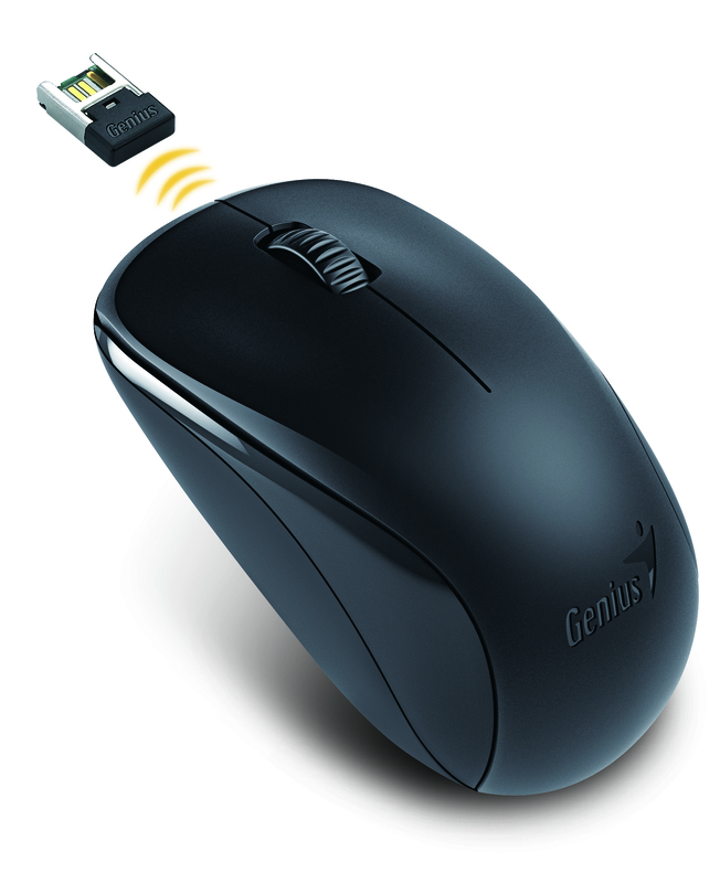 Genius NX-7000 Mouse, BlueEye/Unified Receiver, G5 1200 DPI, Black